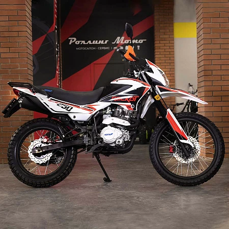 Мотоцикл эндуро ROCKOT ZR250 (белый/красный, 21/18, ЭПТС)