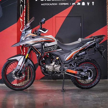 Мотоцикл турэндуро ROCKOT DAKAR ADVENTURE 2.0 (серый/красный)