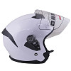Шлем открытый со стеклом ATAKI JK526 Solid (бел глянц, M)